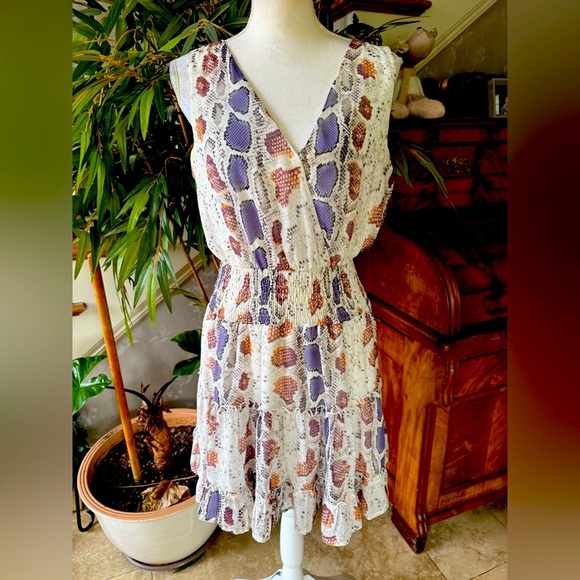 Sophie and Kate snake print dress size M fully lined excellent condition - Picture 4 of 11